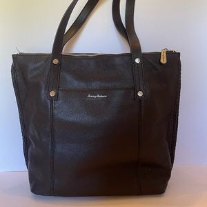 Tommy Bahama Pebbled Leather Tote Bag